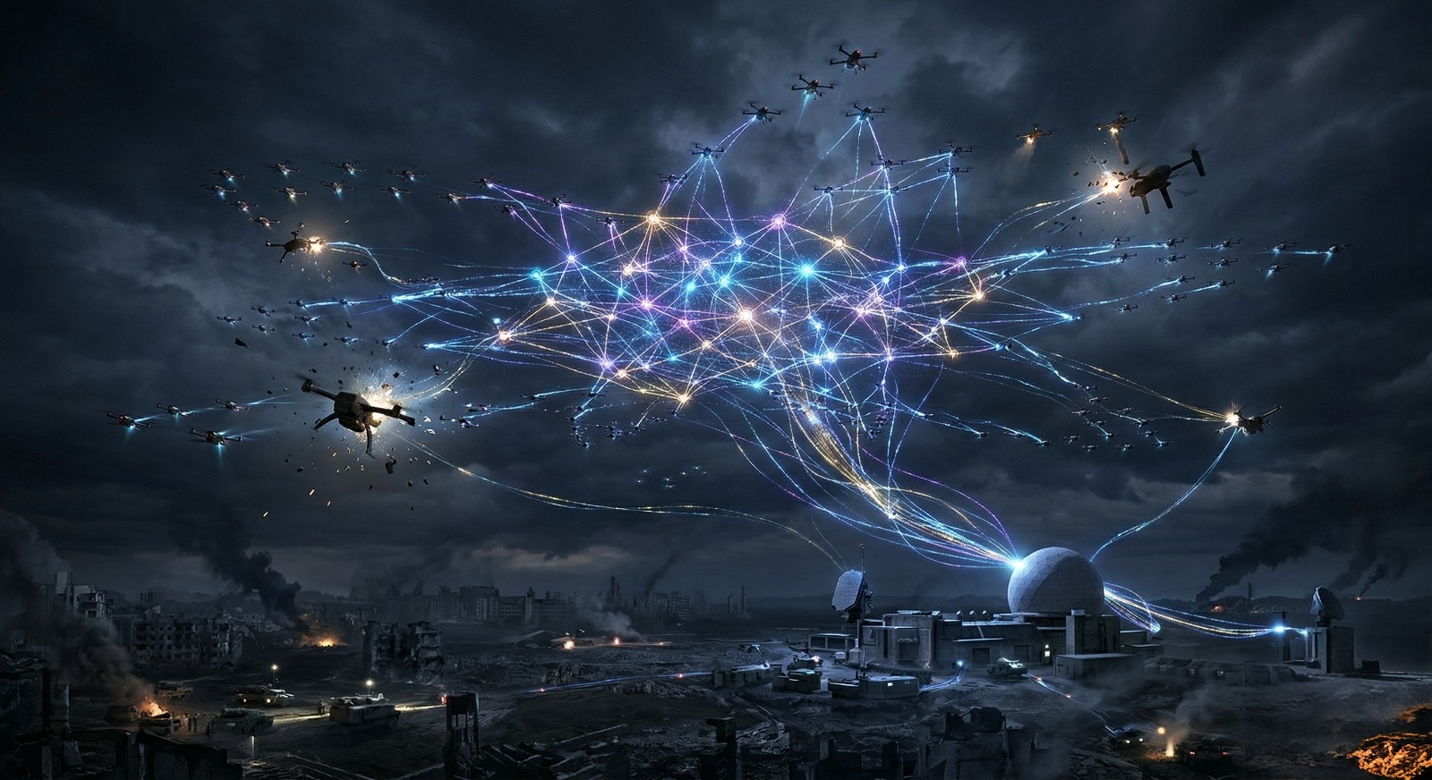 AI Drone Swarm Warfare